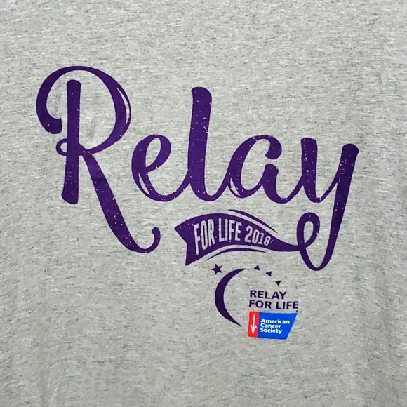 Relay for Life Gray Tshirt Large American Cancer Society - Picture 2 of 4